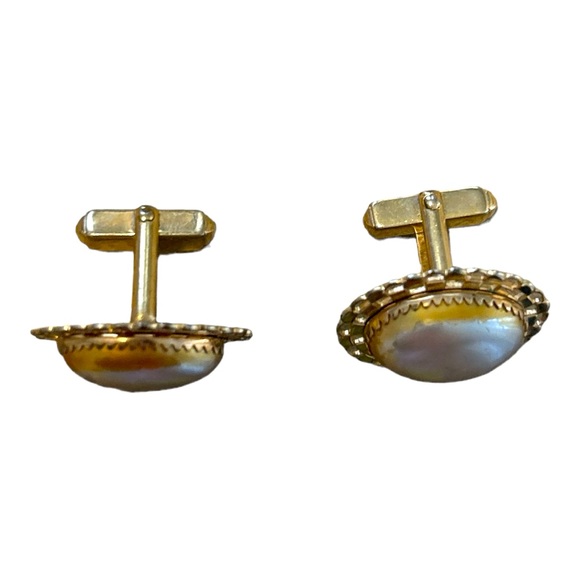 Vintage Anson pearl cufflinks - Picture 2 of 2